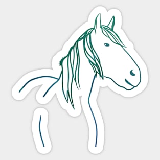 Colorful horse Sticker